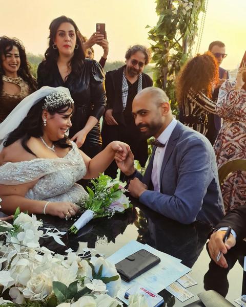 ياسمين وافي تحتفل بزفافها (صور)